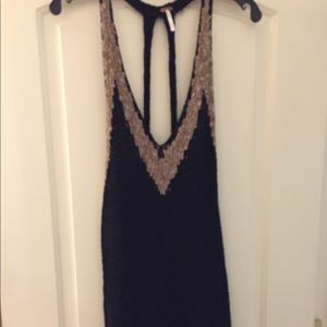 Free People Super Sexy Plunge Front Knit Dress